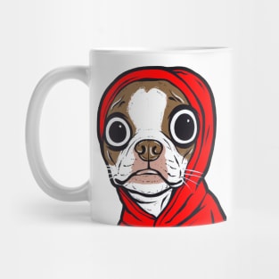 Brown Boston Terrier Hoodie Mug